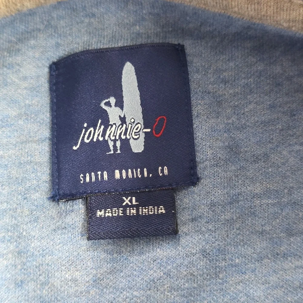 johnnie-O Quarter Zip Pullover Sweater XL Tan Beige‎ Lyocell Blend Mens Golf Top